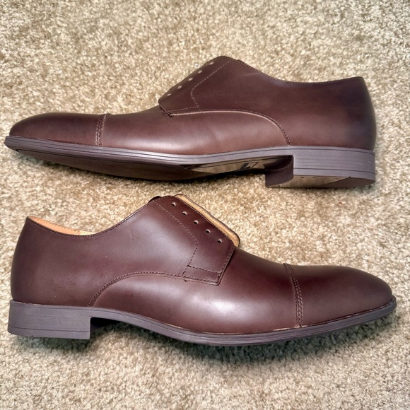 Marc Fisher LTD Brown Men’s Leather Dress Shoes, Size 9 - Picture 5 of 9